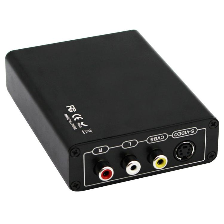 Convertidor de vídeo HDMI a compuesto/AV S-Video RCA CVBS/L/R Adaptador convertidor de vídeo, HDMI to AV + S-Video