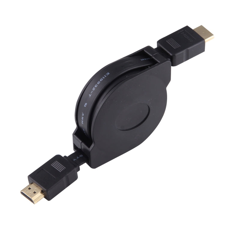 Cable adaptador de conector de audio y vídeo retráctil HDMI macho a HDMI macho de 1 m con adaptadores Mini HDMI y Micro HDMI para monitores y proyectores HDTV, PC, cámaras, tabletas y teléfonos inteligentes