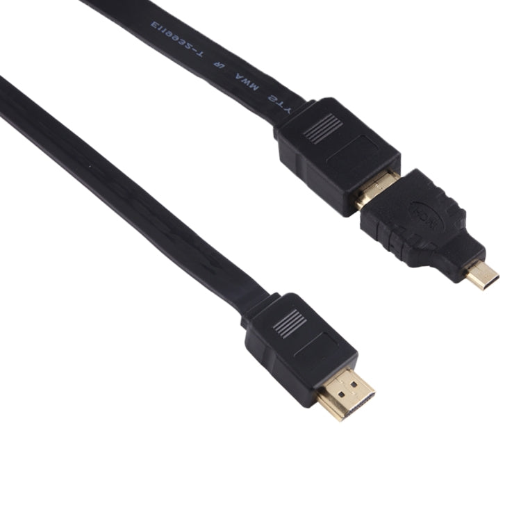 Cable adaptador de conector de audio y vídeo retráctil HDMI macho a HDMI macho de 1 m con adaptadores Mini HDMI y Micro HDMI para monitores y proyectores HDTV, PC, cámaras, tabletas y teléfonos inteligentes
