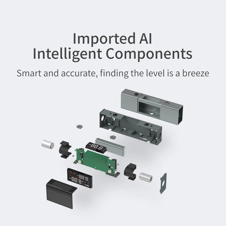 Goniómetro de instrumento de fundición de ángulo láser original Xiaomi Youpin LI1 DUKA, versión de doble láser, Dual Laser Version