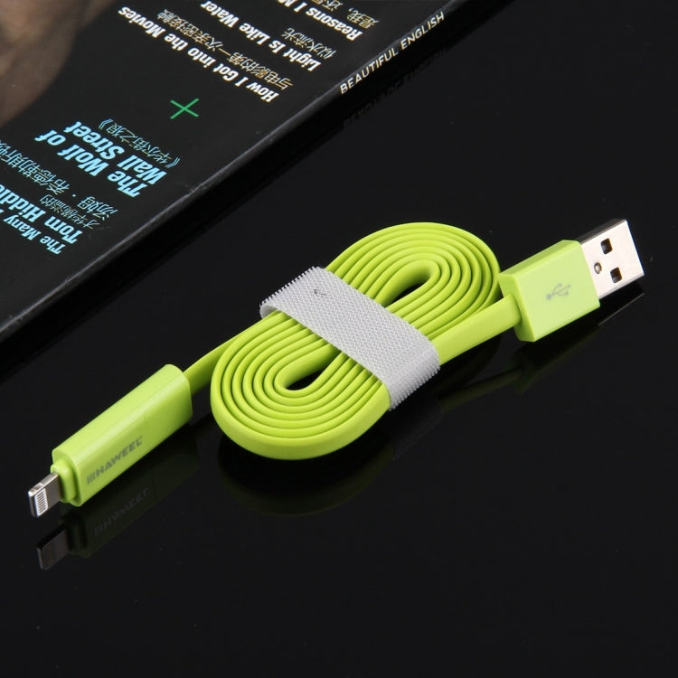 HAWEEL Cable de carga de sincronización de datos Micro USB y 8 pines a USB 2 en 1 de 1 m, 2 in 1, 2 in 1 Cable in two connectors