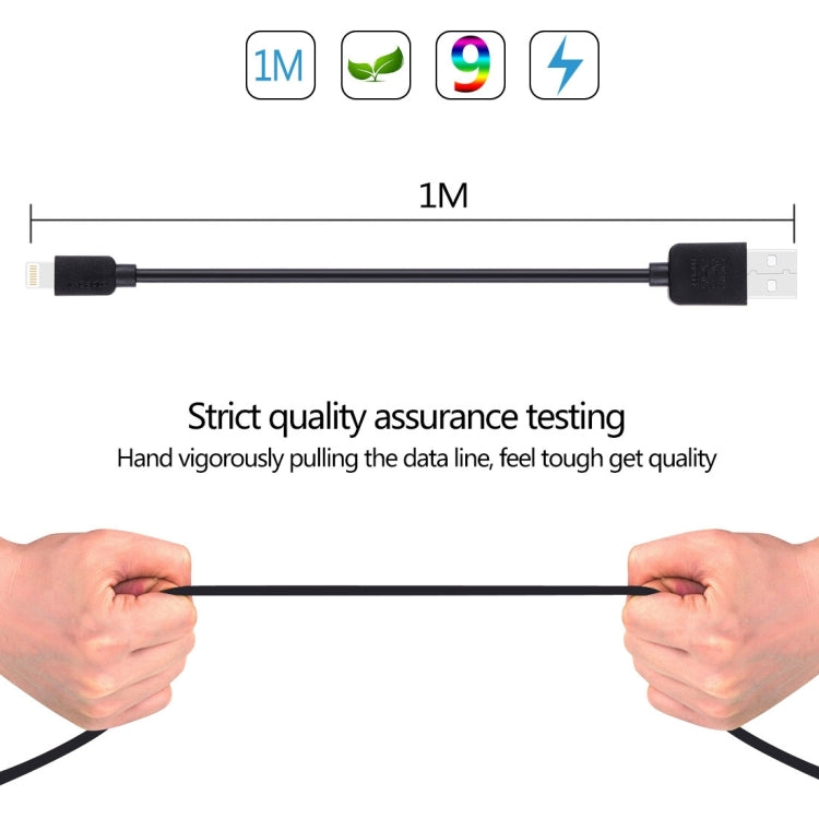 HAWEEL 1m Alta velocidad 35 núcleos 8 pines a cable de carga de sincronización USB para iPhone, iPad, 8 Pin 1m, 8 pin Cable 1m