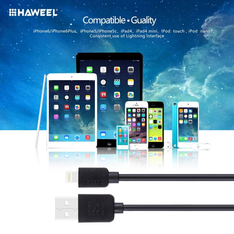 HAWEEL 1m Alta velocidad 35 núcleos 8 pines a cable de carga de sincronización USB para iPhone, iPad, 8 Pin 1m, 8 pin Cable 1m