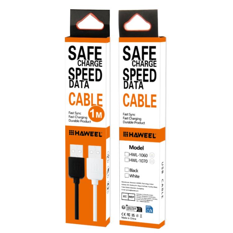 HAWEEL 1m Alta velocidad 35 núcleos 8 pines a cable de carga de sincronización USB para iPhone, iPad, 8 Pin 1m, 8 pin Cable 1m