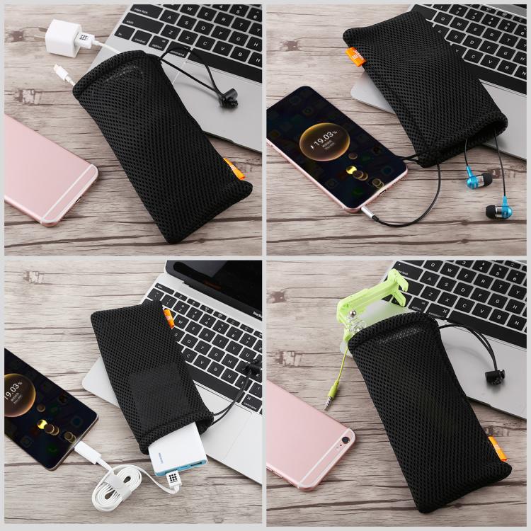Bolsa HAWEEL para teléfonos inteligentes, banco de energía y otros accesorios, tamaño igual que el teléfono de 5,5 pulgadas, 5.5 inch Grey, 5.5 inch Black