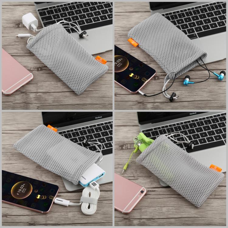 Bolsa HAWEEL para teléfonos inteligentes, banco de energía y otros accesorios, tamaño igual que el teléfono de 5,5 pulgadas, 5.5 inch Grey, 5.5 inch Black