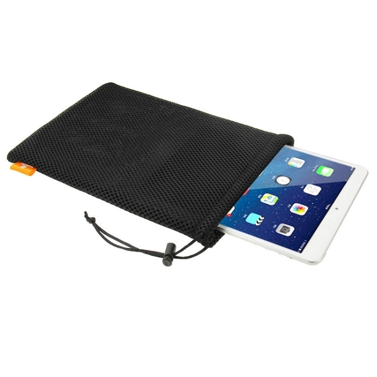 Bolsa de malla de nailon HAWEEL con cordón fijo para iPad Air 2 y 1 / iPad 4/3/2/1, tamaño: 29 cm x 19 cm, 9.7 inch