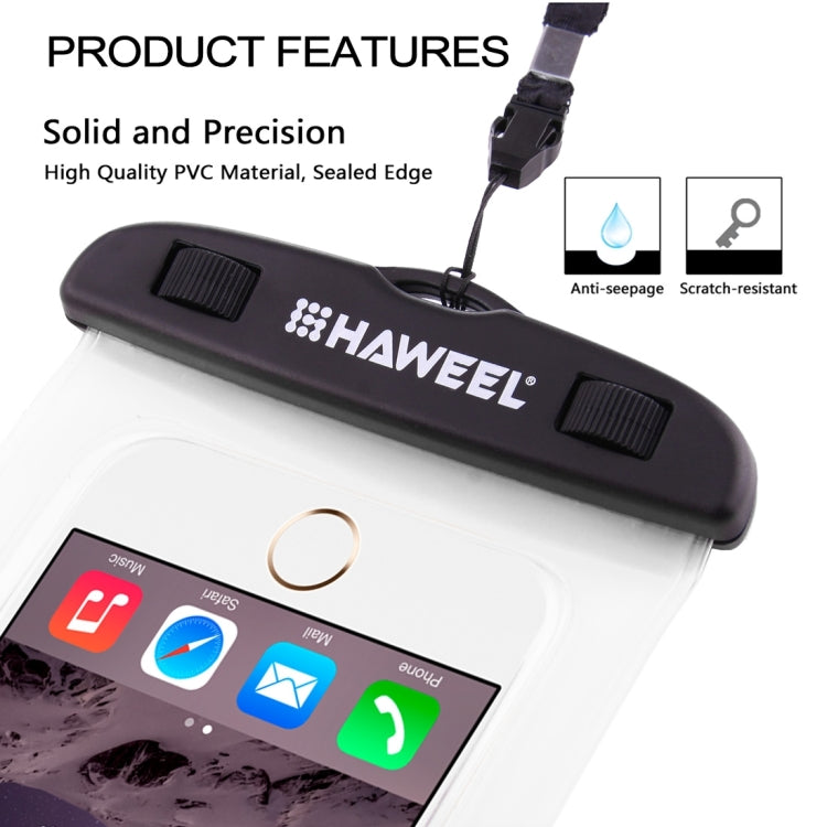 Bolsa impermeable universal transparente HAWEEL con cordón para iPhone, Galaxy, Huawei, Xiaomi, LG, HTC y otros teléfonos inteligentes