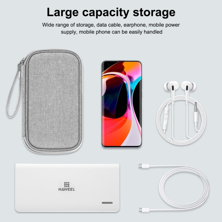 Bolsa de almacenamiento organizadora electrónica HAWEEL para teléfonos móviles, banco de energía, cables, ratón, auriculares, Digital Organizer, Size: S, Digital Organizer