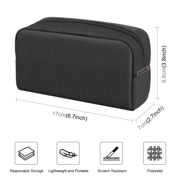 Bolsa de almacenamiento organizadora electrónica HAWEEL para cargador, banco de energía, cables, mouse, auriculares, tamaño: S, Electronic Organizer, Size: S