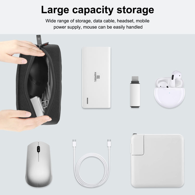 Bolsa de almacenamiento organizadora electrónica HAWEEL para cargador, banco de energía, cables, mouse, auriculares, tamaño: S, Electronic Organizer, Size: S