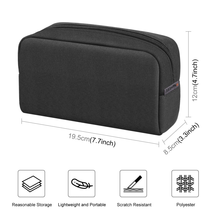Bolsa de almacenamiento organizadora de electrónica HAWEEL para cargador, banco de energía, cables, mouse, auriculares, tamaño: L, Electronic Organizer, Size: L