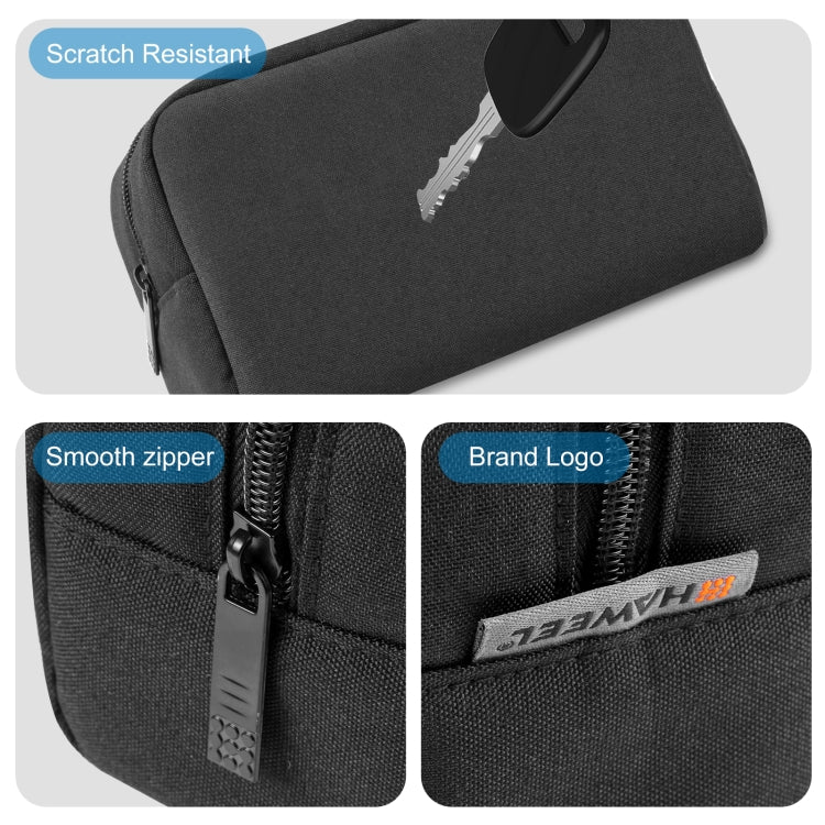 Bolsa de almacenamiento organizadora de electrónica HAWEEL para cargador, banco de energía, cables, mouse, auriculares, tamaño: L, Electronic Organizer, Size: L