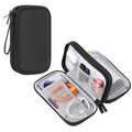 HAWEEL Organizador electrónico Bolsa de almacenamiento de doble capa para cables, cargador, banco de energía, teléfonos, auriculares, Double Layers Organizer