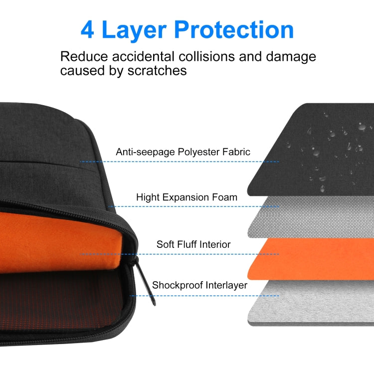 HAWEEL Funda de 13,0 pulgadas Maletín con cremallera Bolso para computadora portátil para Macbook, Samsung, Lenovo Thinkpad, Sony, DELL Alienware, CHUWI, ASUS, HP, computadoras portátiles de 13 a 13,5 pulgadas, 13.0-13.5 inch, 13.0 inch