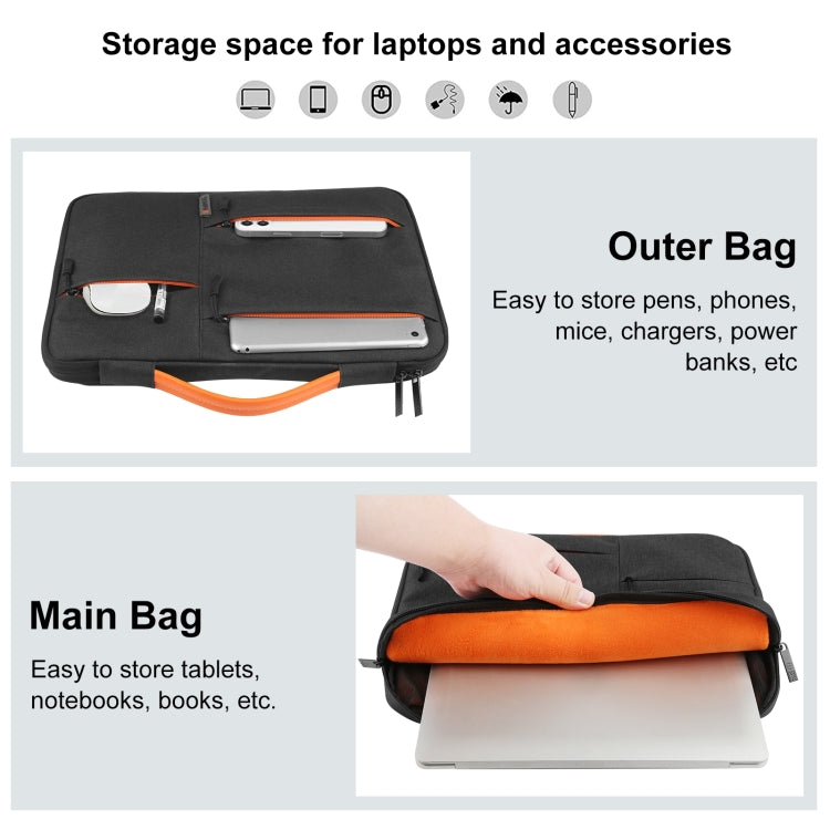 HAWEEL Funda de 13,0 pulgadas Maletín con cremallera Bolso para computadora portátil para Macbook, Samsung, Lenovo Thinkpad, Sony, DELL Alienware, CHUWI, ASUS, HP, computadoras portátiles de 13 a 13,5 pulgadas, 13.0-13.5 inch, 13.0 inch