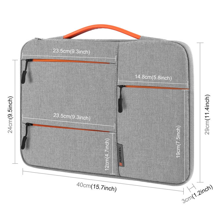 Funda HAWEEL de 15,0 pulgadas, maletín con cremallera, bolso para portátil para Macbook, Samsung, Lenovo Thinkpad, Sony, DELL Alienware, CHUWI, ASUS, HP, portátiles de 15,0 a 16,0 pulgadas, 15.0-16.0 inch, 15.0 inch
