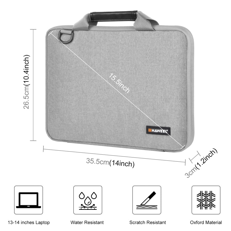 HAWEEL Maletín cruzado para portátil de 13,0 a 14,0 pulgadas para Macbook, Lenovo Thinkpad, ASUS, HP, 13.0 inch-14.0 inch