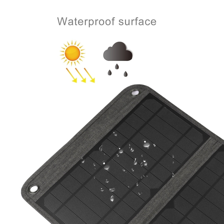 Cargador de panel solar plegable HAWEEL de 28 W con puertos USB duales de 5 V y 3 A máx., 28W Panel(B)
