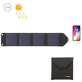 HAWEEL 14W 5V 2.4A Cargador solar plegable portátil Bolsa plegable recargable para viajes al aire libre con 4 paneles solares y puerto USB, tamaño: S, 14W