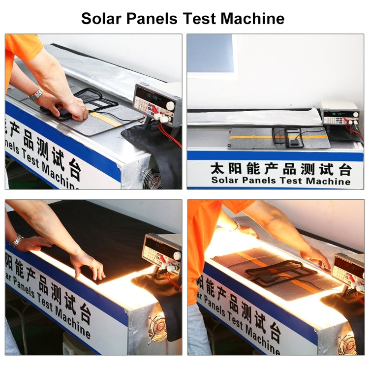 Bolsa cargadora de panel solar plegable HAWEEL de 18W y 3 paneles con puertos USB duales de 5V / 3.1A máx., compatible con QC3.0 y AFC, 18W 3 Panels