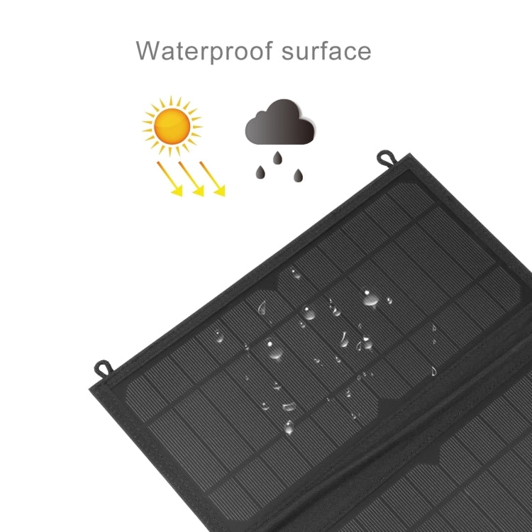 Bolsa cargadora de panel solar plegable HAWEEL de 18W y 3 paneles con puertos USB duales de 5V / 3.1A máx., compatible con QC3.0 y AFC, 18W 3 Panels