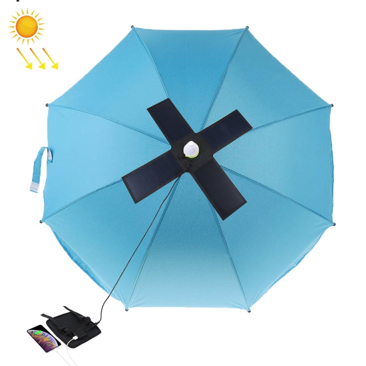 Cargador de panel solar superior tipo paraguas plegable HAWEEL de 28 W con puertos USB duales de 5 V 3 A máx., compatible con protocolo QC3.0 / FCP / SCP / AFC / SFCP