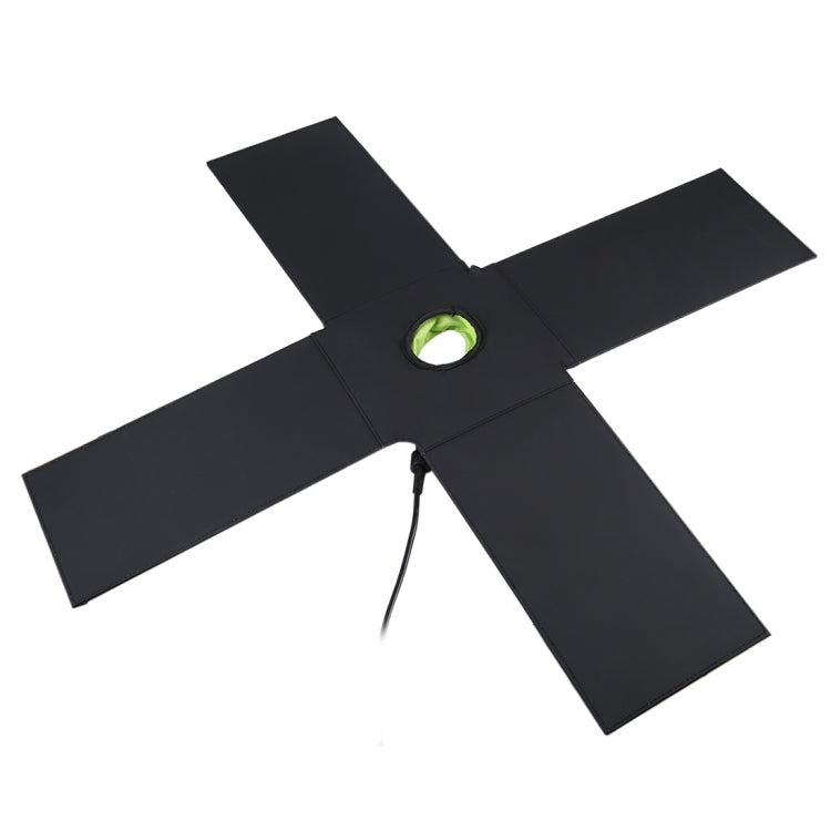 Cargador de panel solar superior tipo paraguas plegable HAWEEL de 28 W con puertos USB duales de 5 V 3 A máx., compatible con protocolo QC3.0 / FCP / SCP / AFC / SFCP