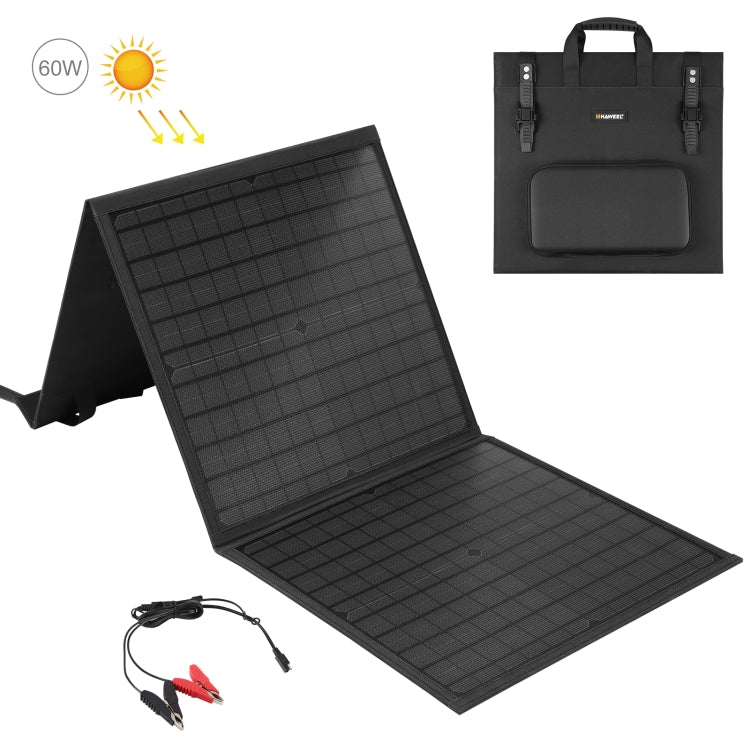 Bolsa plegable de viaje con cargador de panel solar plegable HAWEEL 60W, 60W
