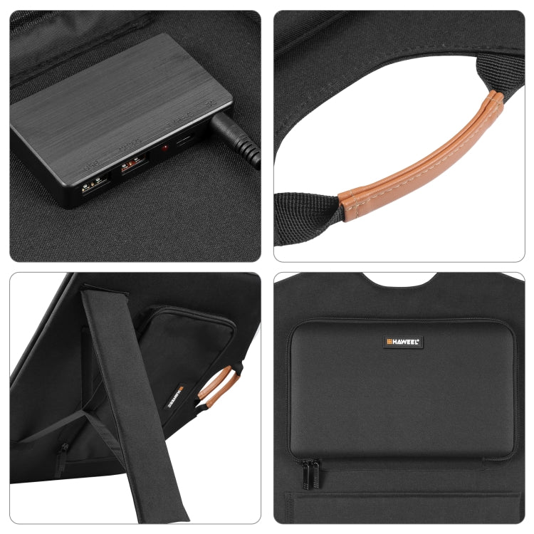 Bolsa plegable de viaje con cargador de panel solar plegable HAWEEL 100W, 100W
