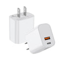 Adaptador de cargador rápido de doble puerto HAWEEL de 20 W, enchufe estadounidense., Dual-Port Charger US Plug