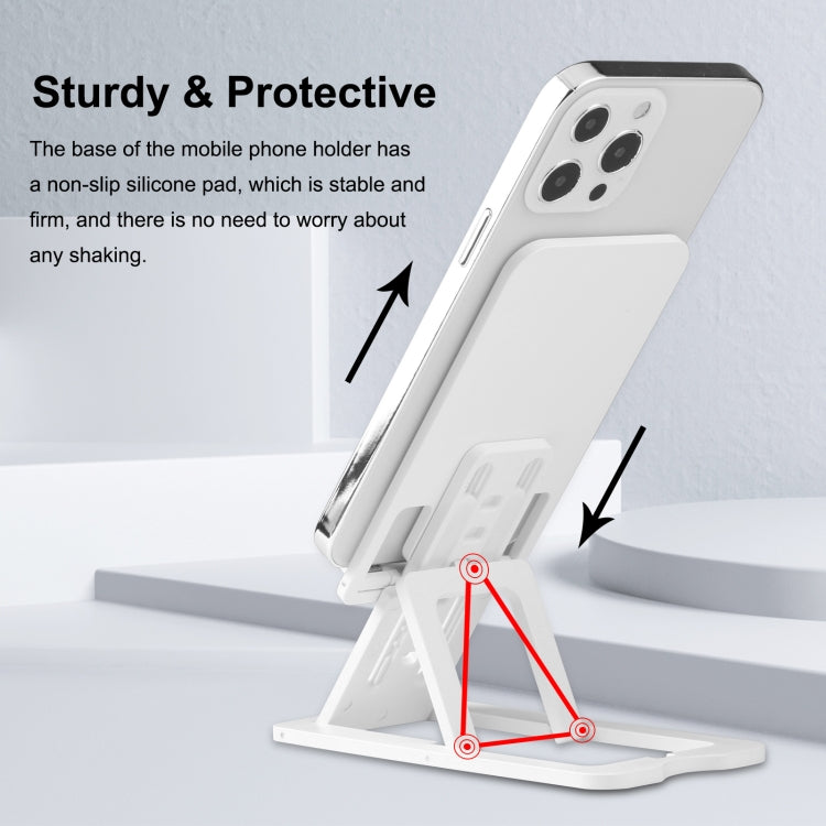 HAWEEL Soporte de plástico de escritorio portátil plegable de elevación ajustable para transmisión en vivo, Plastic