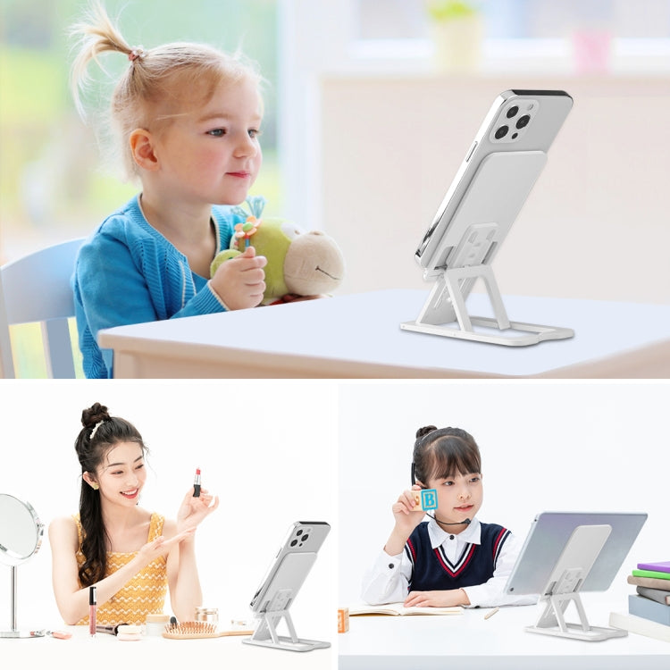 HAWEEL Soporte de plástico de escritorio portátil plegable de elevación ajustable para transmisión en vivo, Plastic