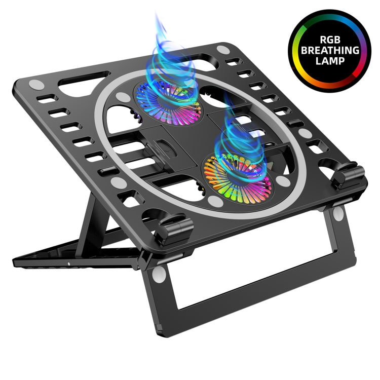 Soporte de escritorio enfriador para computadora portátil HAWEEL Gaming RGB