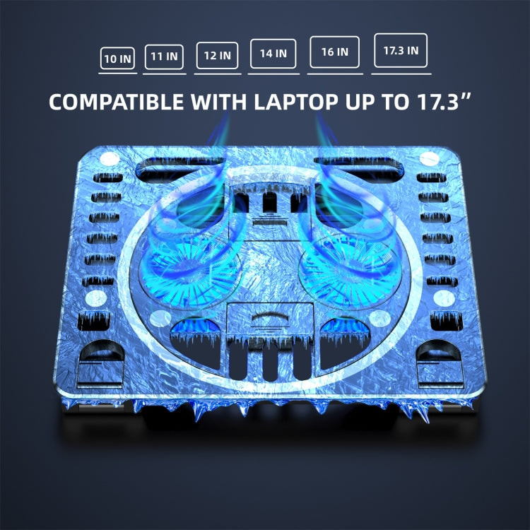 Soporte de escritorio enfriador para computadora portátil HAWEEL Gaming RGB