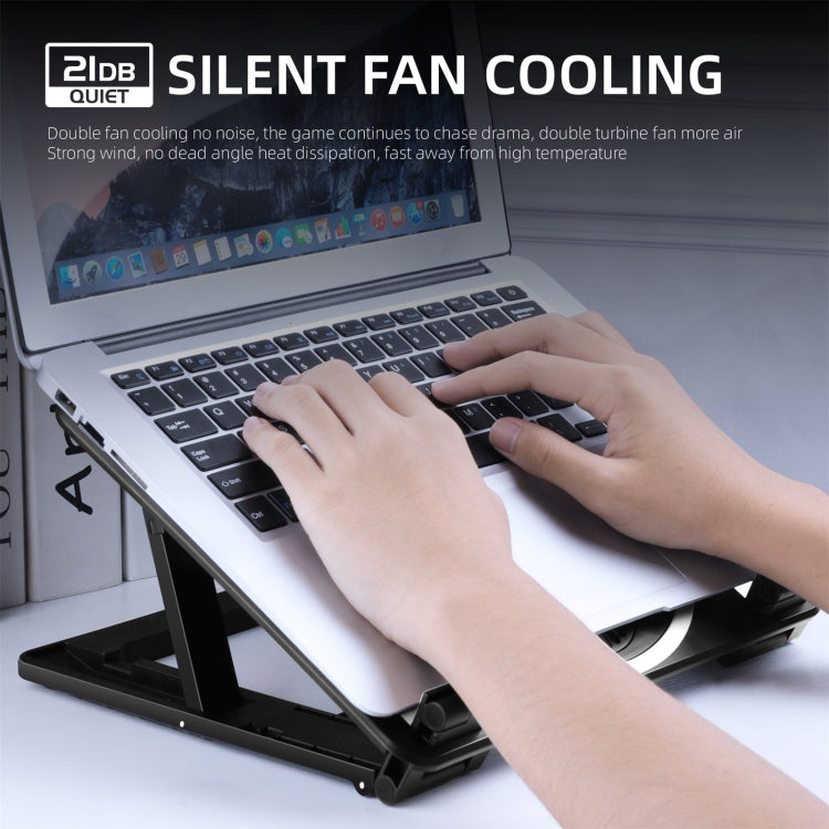 Soporte de escritorio enfriador para computadora portátil HAWEEL Gaming RGB