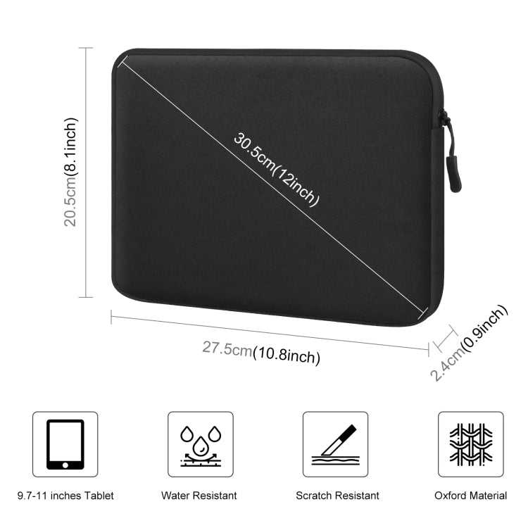 HAWEEL Funda para tableta de 11 pulgadas Maletín con cremallera para tabletas de 9,7 a 11,0 pulgadas, For 9.7-11.0 inch Tablets