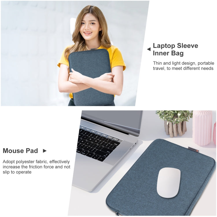 HAWEEL Funda para portátil de 16 pulgadas Maletín con cremallera para portátil de 15 a 16,7 pulgadas, For 15-16.7 inch Laptop