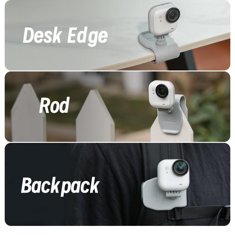 Soporte magnético para visera de coche Sunnylife para cámara de acción Insta360 GO Ultra, giratorio 360° e inclinable 180°.