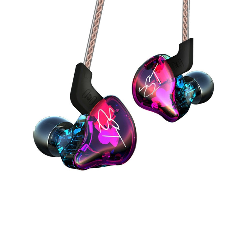KZ ZST Circle Iron In-ear Mega Bass MP3 Auricular de doble unidad sin micrófono