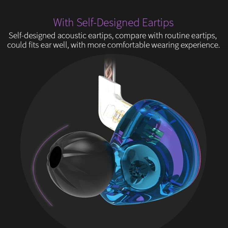KZ ZST Circle Iron In-ear Mega Bass MP3 Auricular de doble unidad sin micrófono