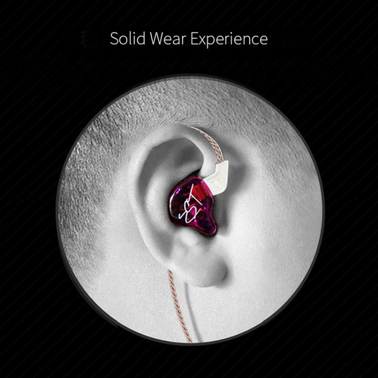 KZ ZST Circle Iron In-ear Mega Bass MP3 Auricular de doble unidad sin micrófono