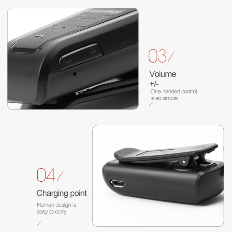 Auriculares Bluetooth antirrobo con recordatorio de vibración y Cable retráctil Fineblue F910 CSR4.1