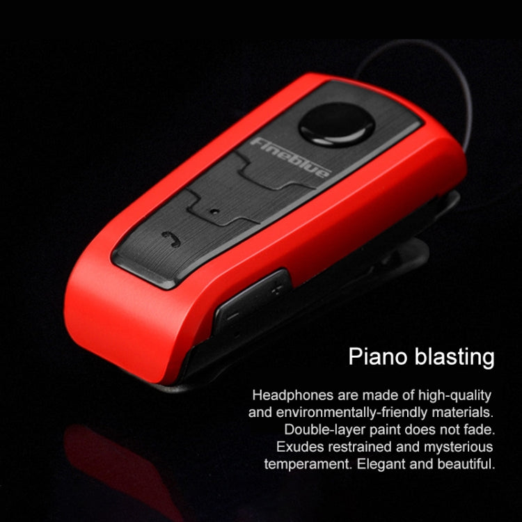 Auriculares Bluetooth antirrobo con recordatorio de vibración y Cable retráctil Fineblue F910 CSR4.1