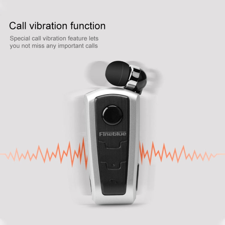 Auriculares Bluetooth antirrobo con recordatorio de vibración y Cable retráctil Fineblue F910 CSR4.1