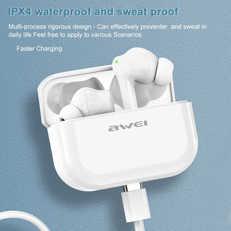 Wei TA1 Bluetooth V5.0 Ture inalámbrico deportes ANC cancelación de ruido IPX4 impermeable TWS auriculares con estuche de carga