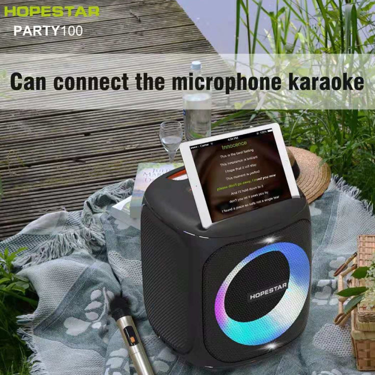 HOPESTAR Party100 Bluetooth 5.0 Altavoz Bluetooth inalámbrico portátil impermeable con función de carga móvil, Party100(Black), Party100(Green), Party100(Blue)
