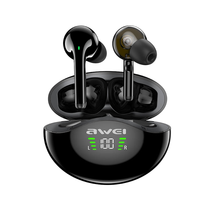 Awei T12P Bluetooth 5.1 Pantalla LED Auricular inalámbrico Bluetooth, T12P