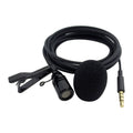 ZS0154 Micrófono Lavalier para teléfono móvil con clip y lazo para grabación, longitud del cable: 2,5 m, 2.5m