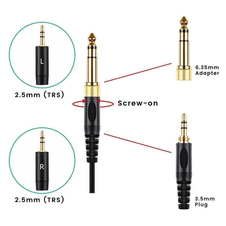 Cable de audio para auriculares ZS0228 para HIFIMAN HE400i HE560 1000